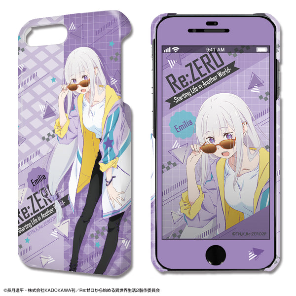 『Re:ゼロから始める異世界生活』デザジャケット Ver.3 iPhone 8 Plus/7 Plus/6 Plus/6s Plusケース&保護シート デザイン01(エミリア)